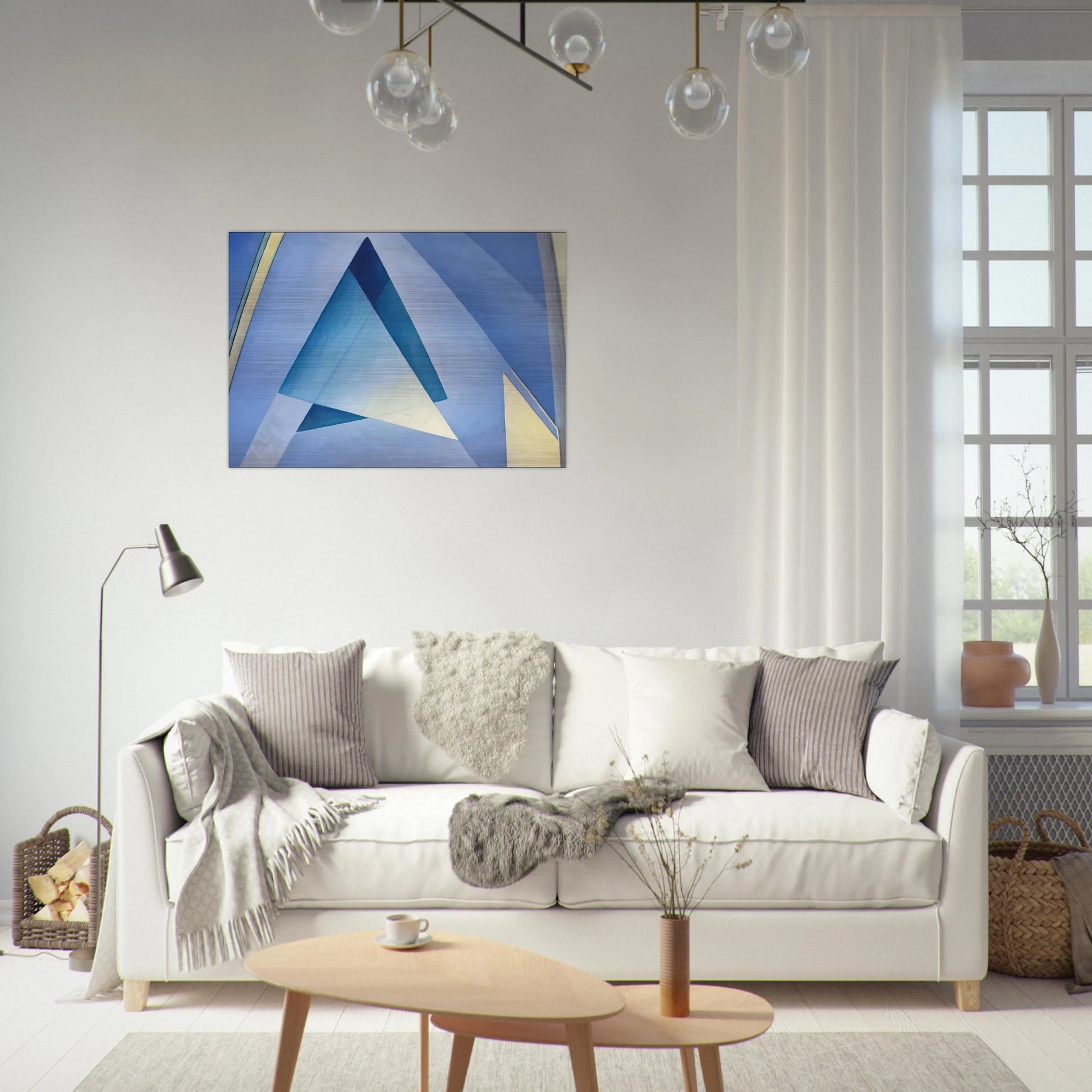 Hanover Abstract - 1938 - Lawren Harris Brushed Aluminum Print - 70x100 cm / 28x40 inches | Lawren Harris Aluminum Print | Lawren Harris Prints