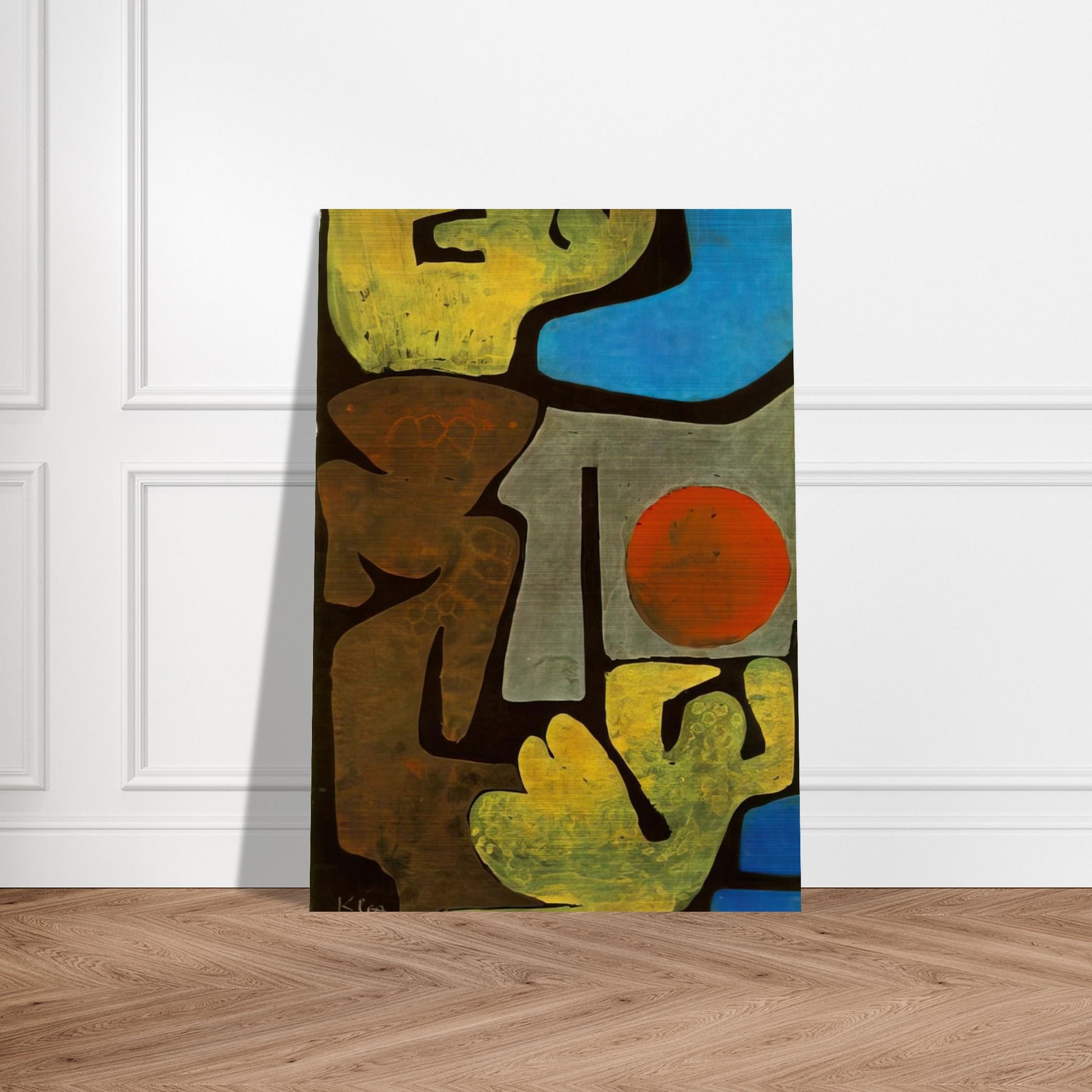 PARK OF IDOLS 1938 - Paul Klee Brushed Aluminum Print - 70x100 cm / 28x40 inches | Paul Klee Aluminum Print | Paul Klee Prints