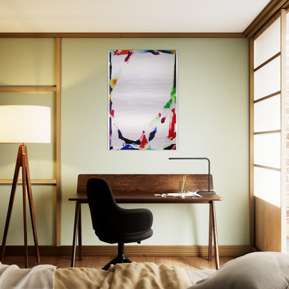 Her Blue Surround  SFP71-18  - Sam Francis Brushed Aluminum Print - 70x100 cm / 28x40 inches | Sam Francis Aluminum Print | Sam Francis Prints