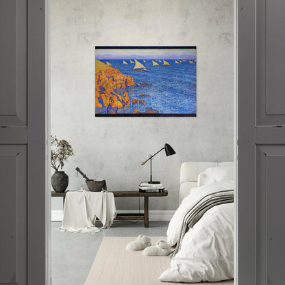 THE REGATA 1892 - Theo van Rysselberghe Brushed Aluminum Print - 70x100 cm / 28x40 inches | Theo van Rysselberghe Aluminum Print | Theo van Rysselberghe Prints