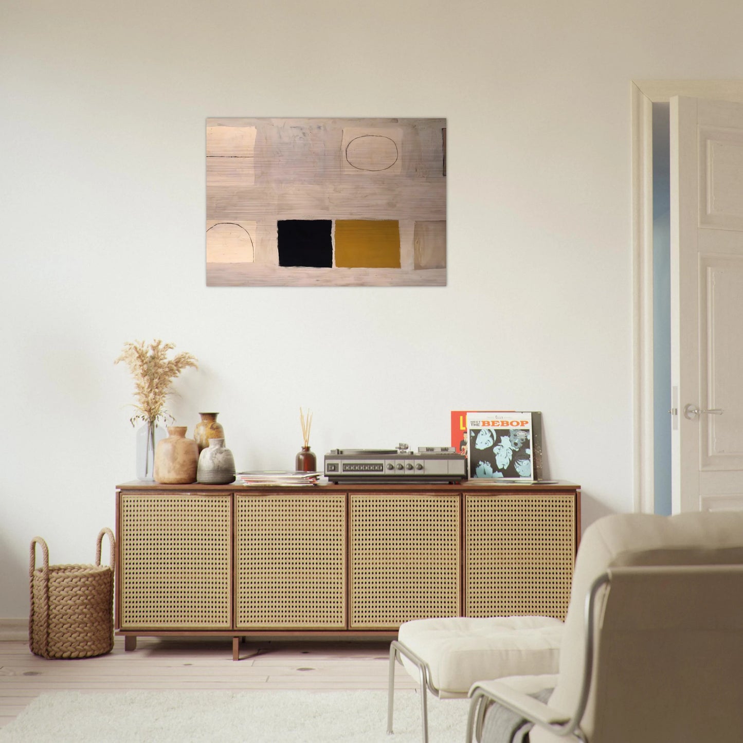 Morning in Mykonos - 1960 - William Scott Brushed Aluminum Print - 70x100 cm / 28x40 inches | William Scott Aluminum Print | William Scott Prints