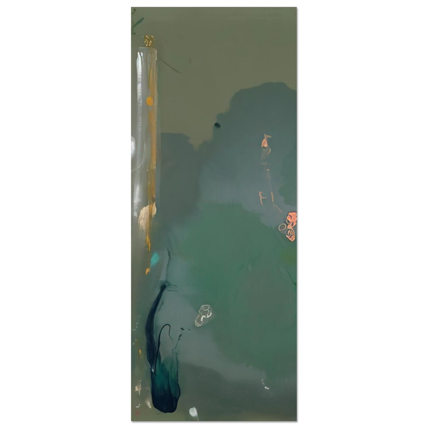 Helen Frankenthaler - CÃƒÆ’Ã‚Â´te d Argent - 1980 Wall art - 30x40 cm / 12x16 inches - Premium Wooden Framed Poster With Fine Art Paper-canvas - Wood frame