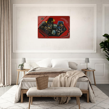 BLACK RED 1928 - Wassily Kandinsky Acrylic Print - 70x100 cm / 28x40″ inches