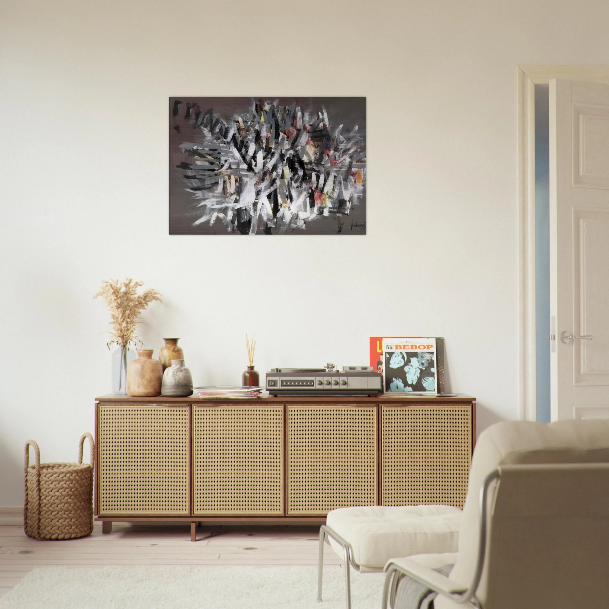 Figure II - 2002 - Robert Goodnough Brushed Aluminum Print - 70x100 cm / 28x40 inches | Robert Goodnough Aluminum Print | Robert Goodnough Prints