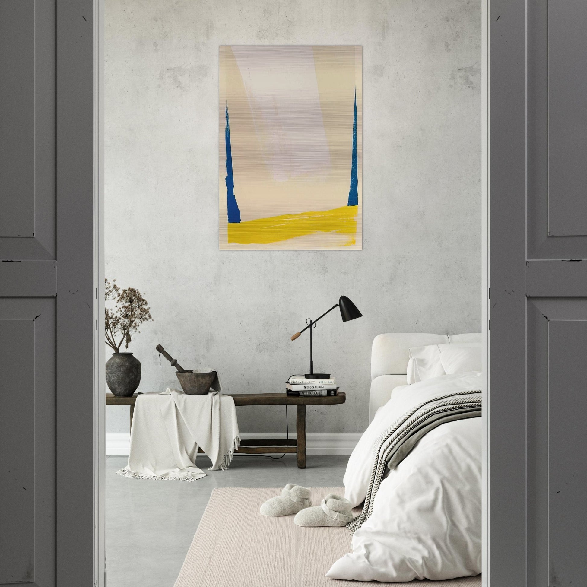 White Portal - 1967 - Helen Frankenthaler Brushed Aluminum Print - 70x100 cm / 28x40 inches | Helen Frankenthaler Aluminum Print | Helen Frankenthaler Prints