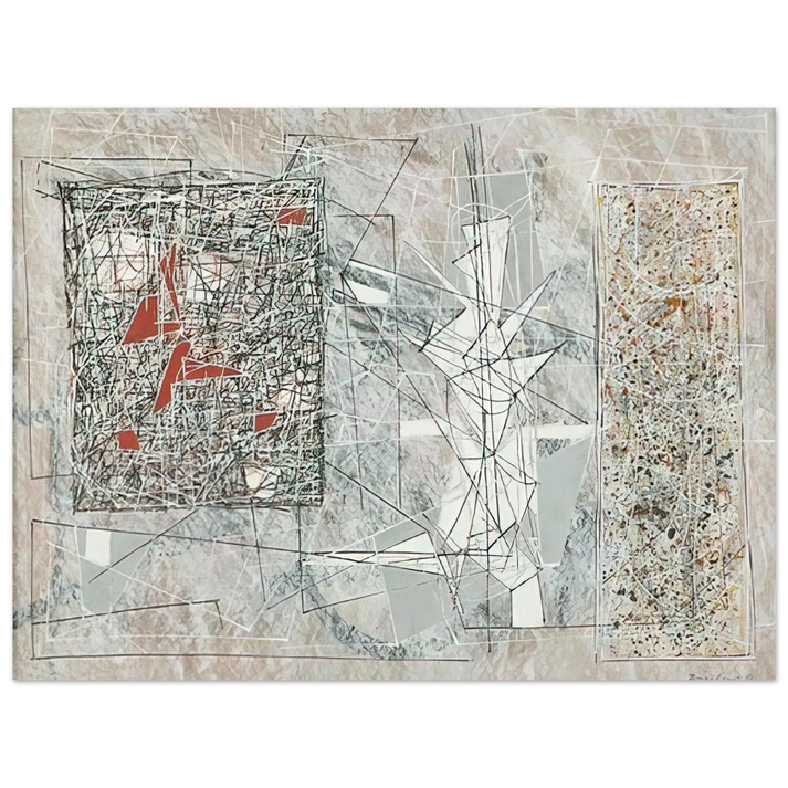 Jimmy Ernst - White Space - 1951  75x100 cm / 30x40inches Fine Art Poster