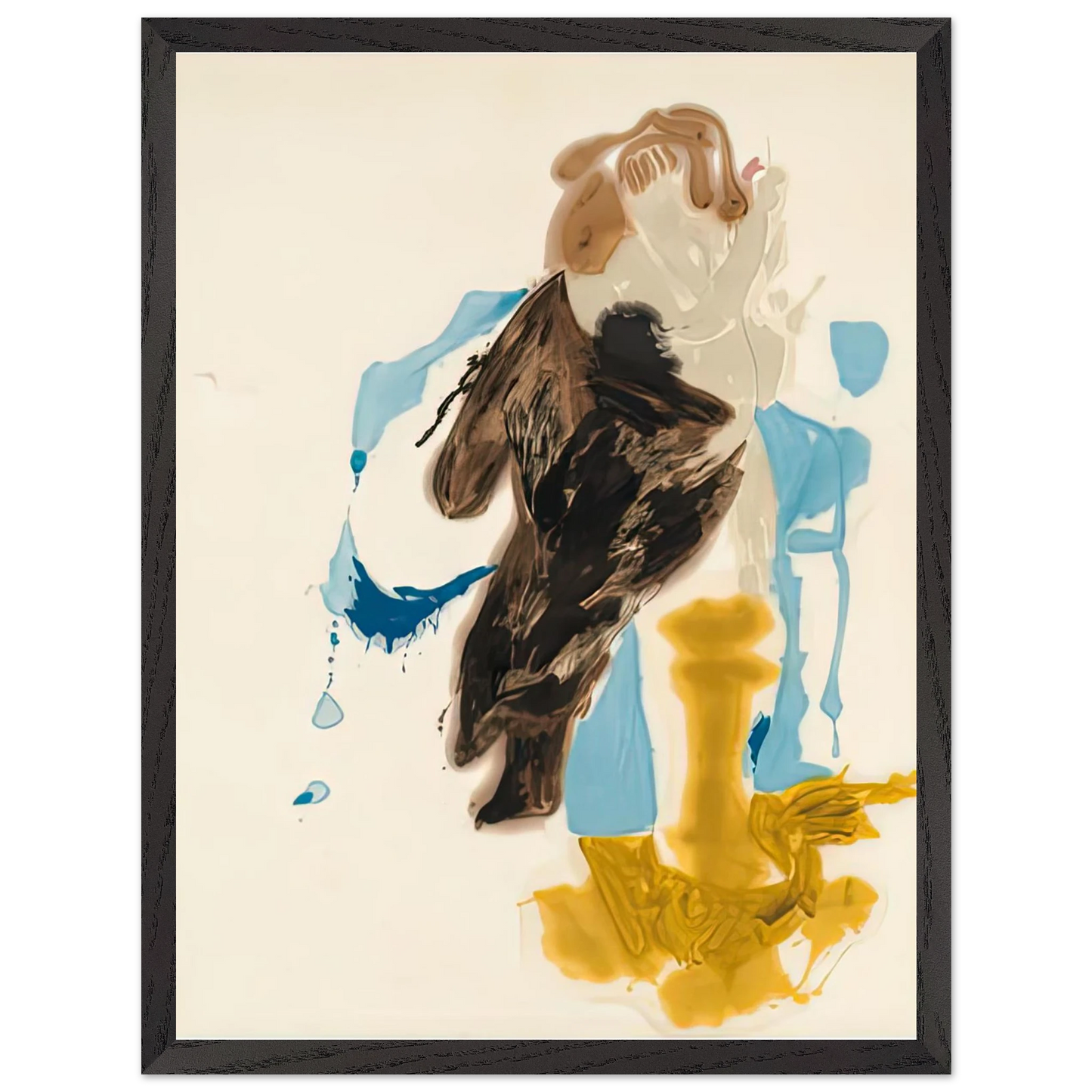 Helen Frankenthaler - After Rubens, 1961- Wall Art - 60x80 cm / 24x32 inches - Premium Wooden Framed Poster With Fine Art Paper-canvas - Black frame