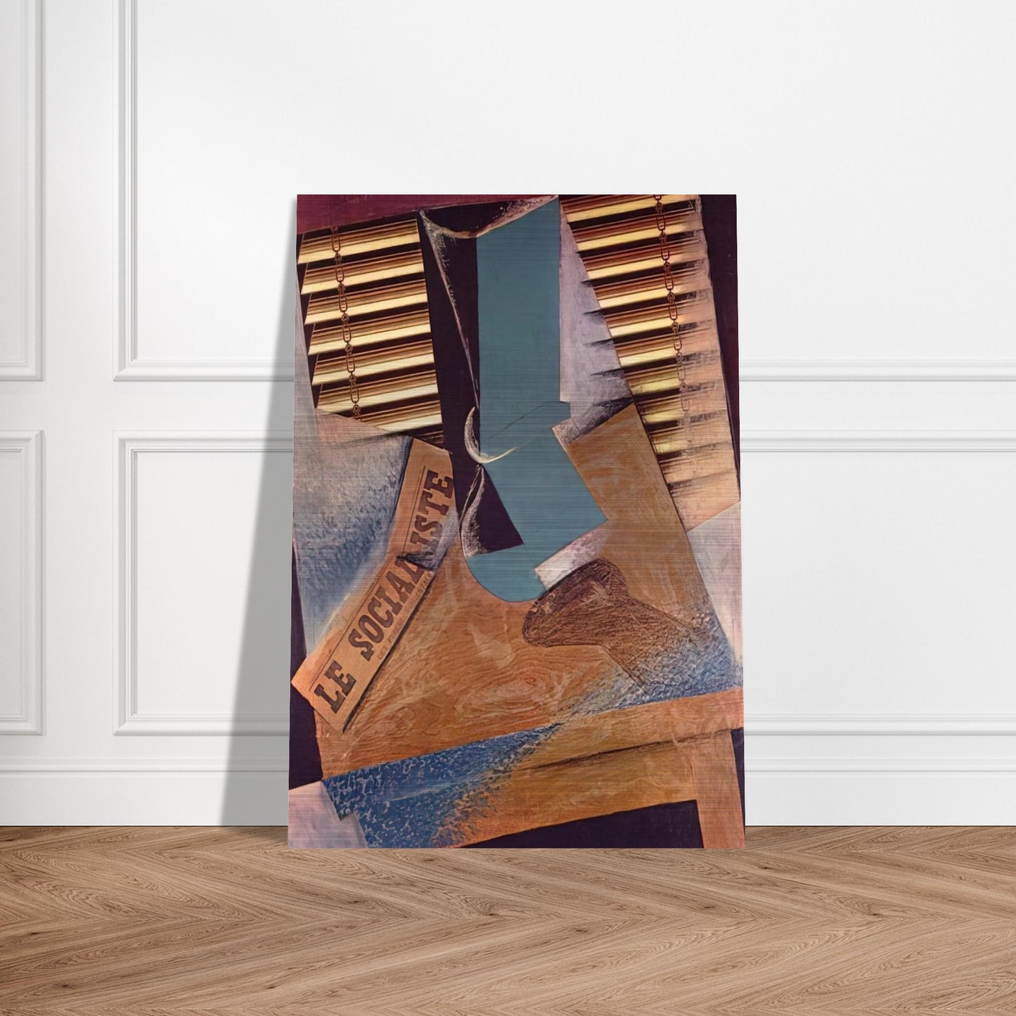 THE SUNBLIND 1914 - Juan Gris Brushed Aluminum Print - 70x100 cm / 28x40 inches | Juan Gris Aluminum Print | Juan Gris Prints