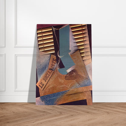 THE SUNBLIND 1914 - Juan Gris Brushed Aluminum Print - 70x100 cm / 28x40 inches | Juan Gris Aluminum Print | Juan Gris Prints