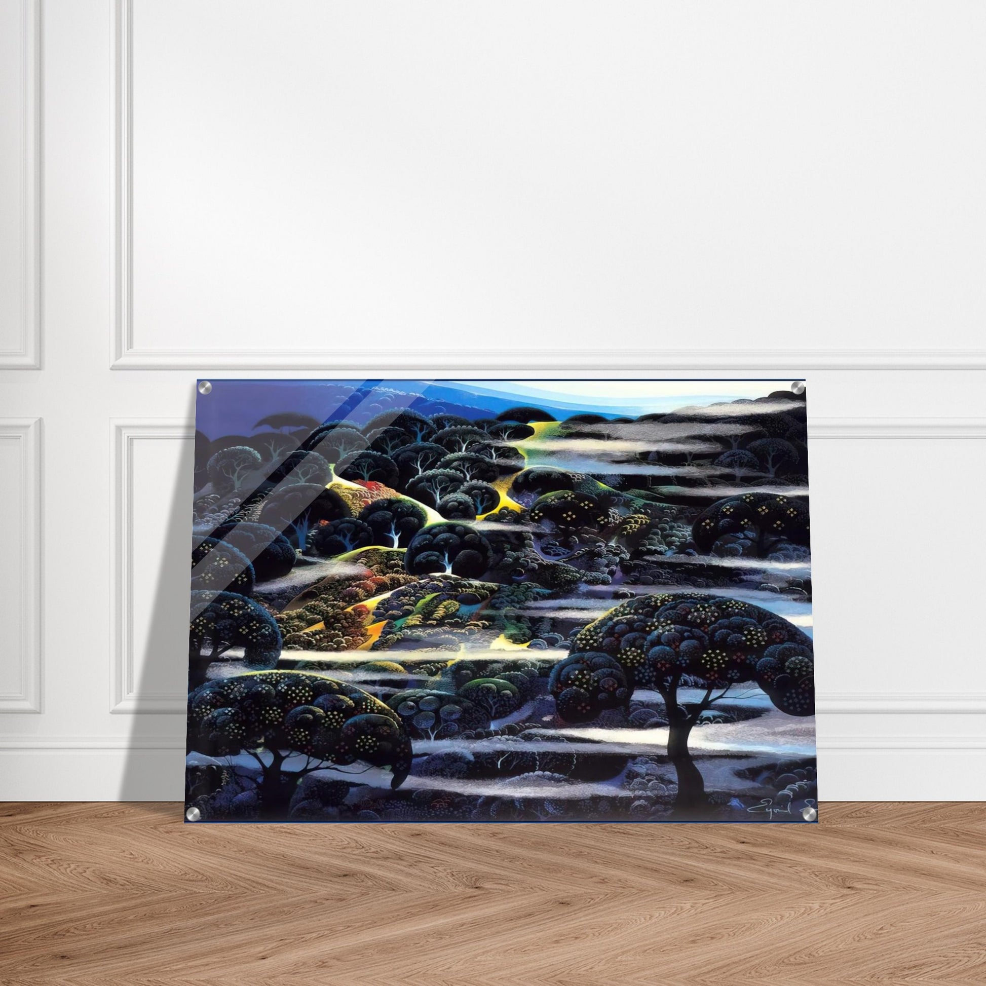 Garden of Eden - Eyvind Earle Acrylic Print - 70x100 cm / 28x40″ inches | Eyvind Earle Wall Art | Eyvind Earle Prints