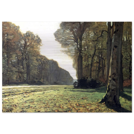 The Pave de Chailly in the Forest - claude monet Brushed Aluminum Print - 70x100 cm / 28x40 inches | claude monet Aluminum Print | claude monet Prints