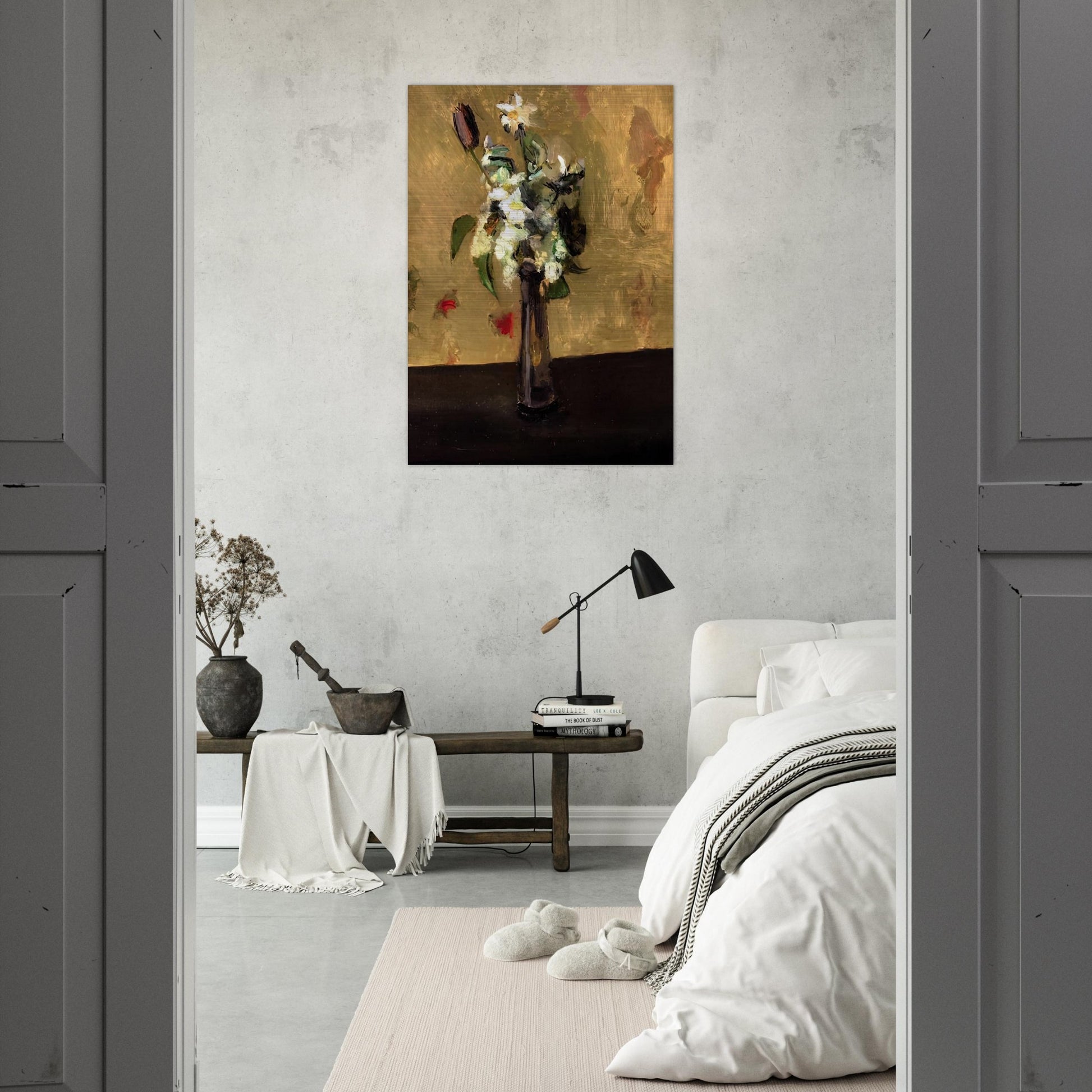 BOUQUET OF FLOWERS IN A CRYSTAL VASE 1902 - Henri Matisse Brushed Aluminum Print - 70x100 cm / 28x40 inches | Henri Matisse Aluminum Print | Henri Matisse Prints