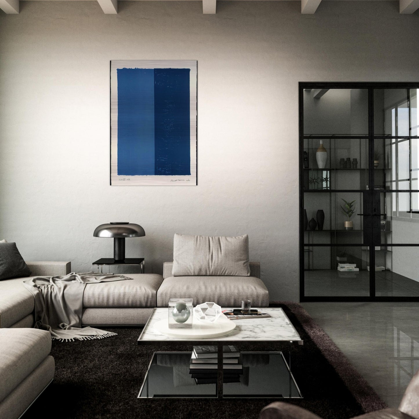 Canto VIII - Barnett Newman Brushed Aluminum Print - 70x100 cm / 28x40 inches | Barnett Newman Aluminum Print | Barnett Newman Prints