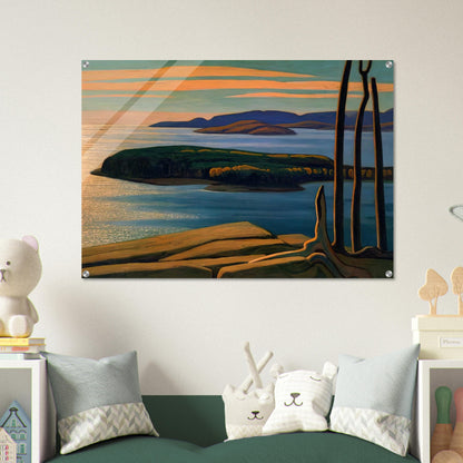 Afternoon Sun, Lake Superior - 1924 - Lawren Harris Acrylic Print - 70x100 cm / 28x40″ inches