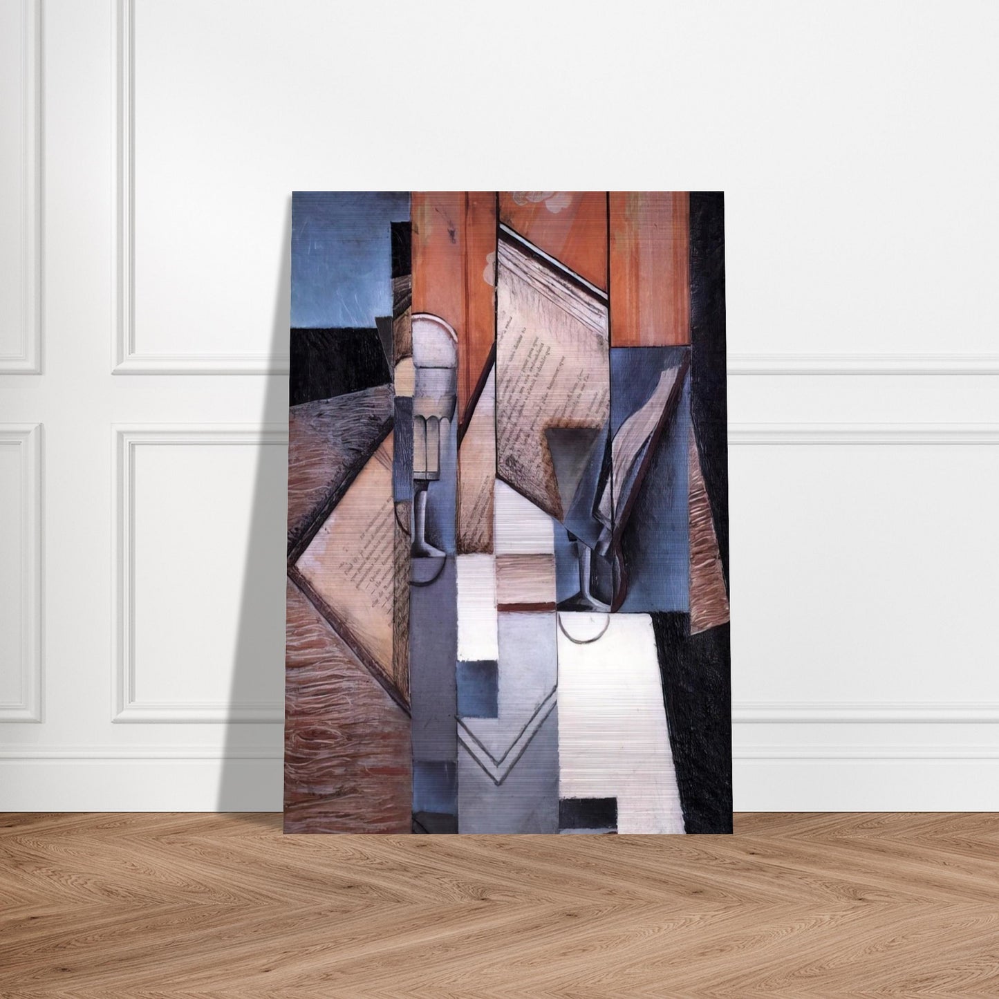THE BOOK 1913 - Juan Gris Brushed Aluminum Print - 70x100 cm / 28x40 inches | Juan Gris Aluminum Print | Juan Gris Prints