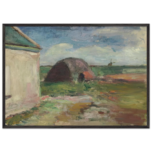 PAYSAGE DE BRETAGNE 1896 - Henri Matisse 70x100 cm / 28x40 inches Framed Art Print – Black Wooden Frame