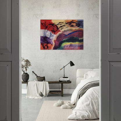 The Storm from Denver to the Bronx - 1970 - Ronnie Landfield Brushed Aluminum Print - 70x100 cm / 28x40 inches | Ronnie Landfield Aluminum Print | Ronnie Landfield Prints