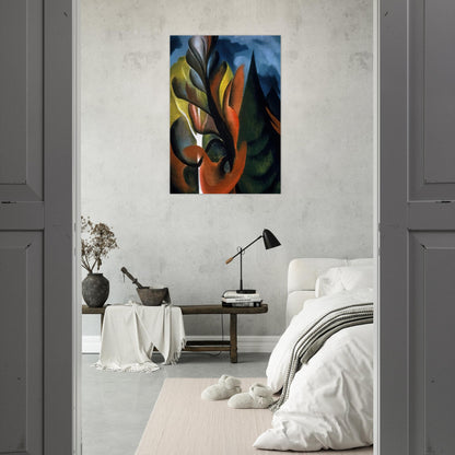 Maple and Cedar, Lake George - Georgia O'Keeffe Brushed Aluminum Print - 70x100 cm / 28x40 inches | Georgia O'Keeffe Aluminum Print | Georgia O'Keeffe Prints