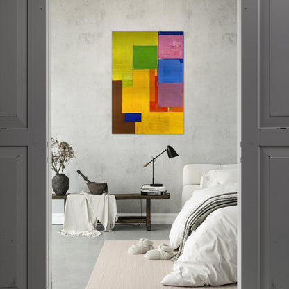 Veluti in Speculum - Hans Hofmann Brushed Aluminum Print - 70x100 cm / 28x40 inches | Hans Hofmann Aluminum Print | Hans Hofmann Prints
