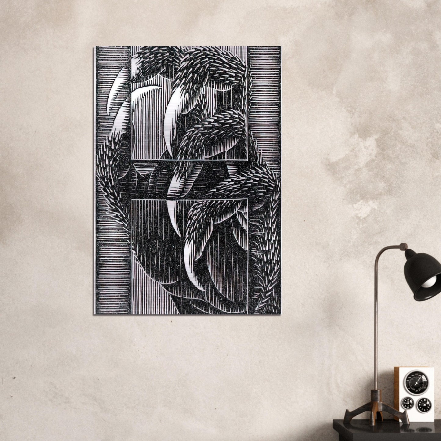 ESCHER (13) - MC Escher Brushed Aluminum Print - 70x100 cm / 28x40 inches | MC Escher Aluminum Print | MC Escher Prints