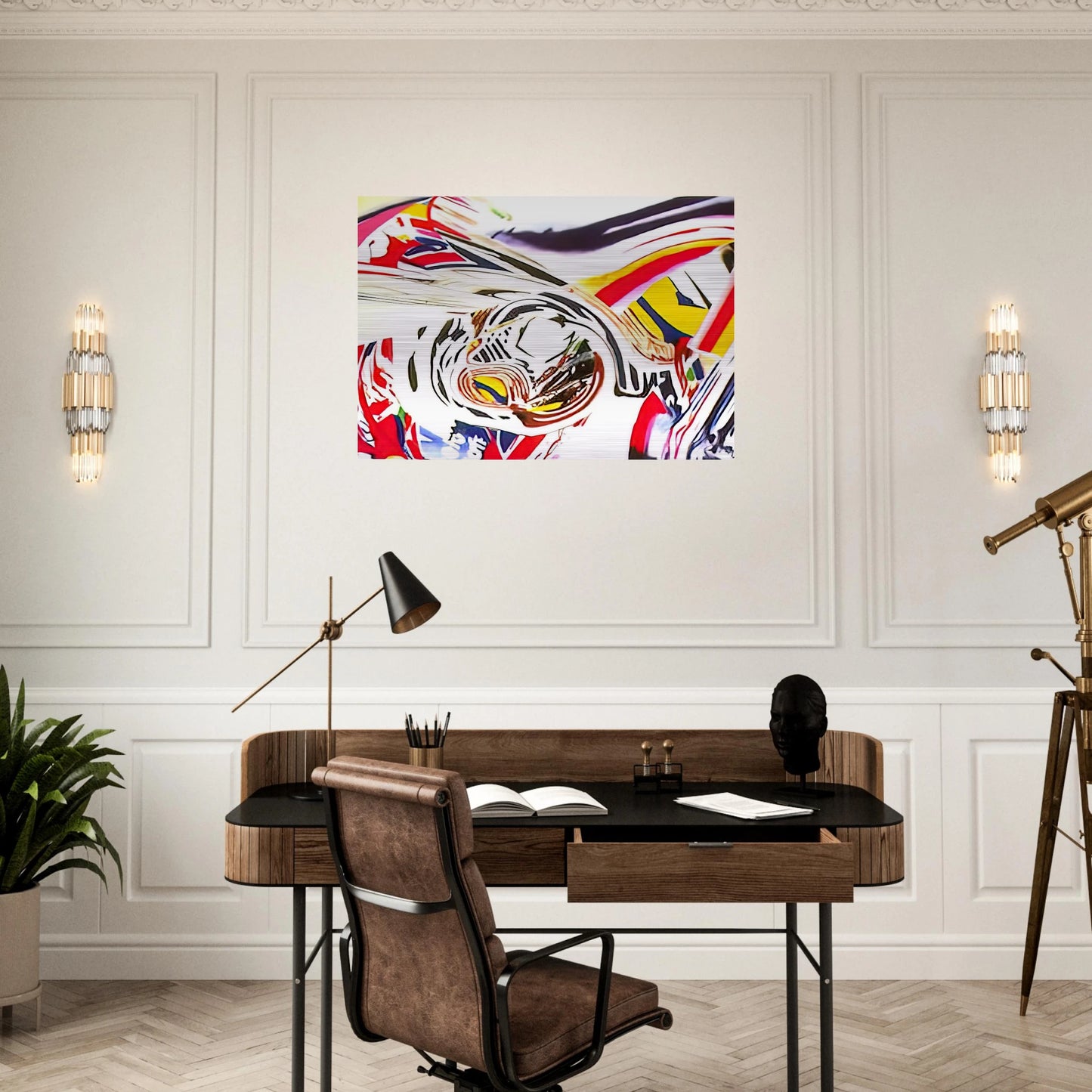 After Berlin V - James Rosenquist Brushed Aluminum Print - 70x100 cm / 28x40 inches | James Rosenquist Aluminum Print | James Rosenquist Prints