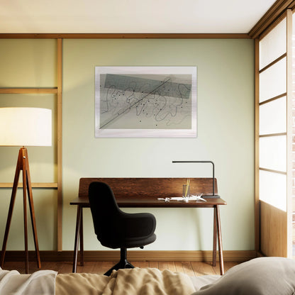 Fontana Mix Light Grey - 1981 - John Cage Brushed Aluminum Print - 70x100 cm / 28x40 inches | John Cage Aluminum Print | John Cage Prints