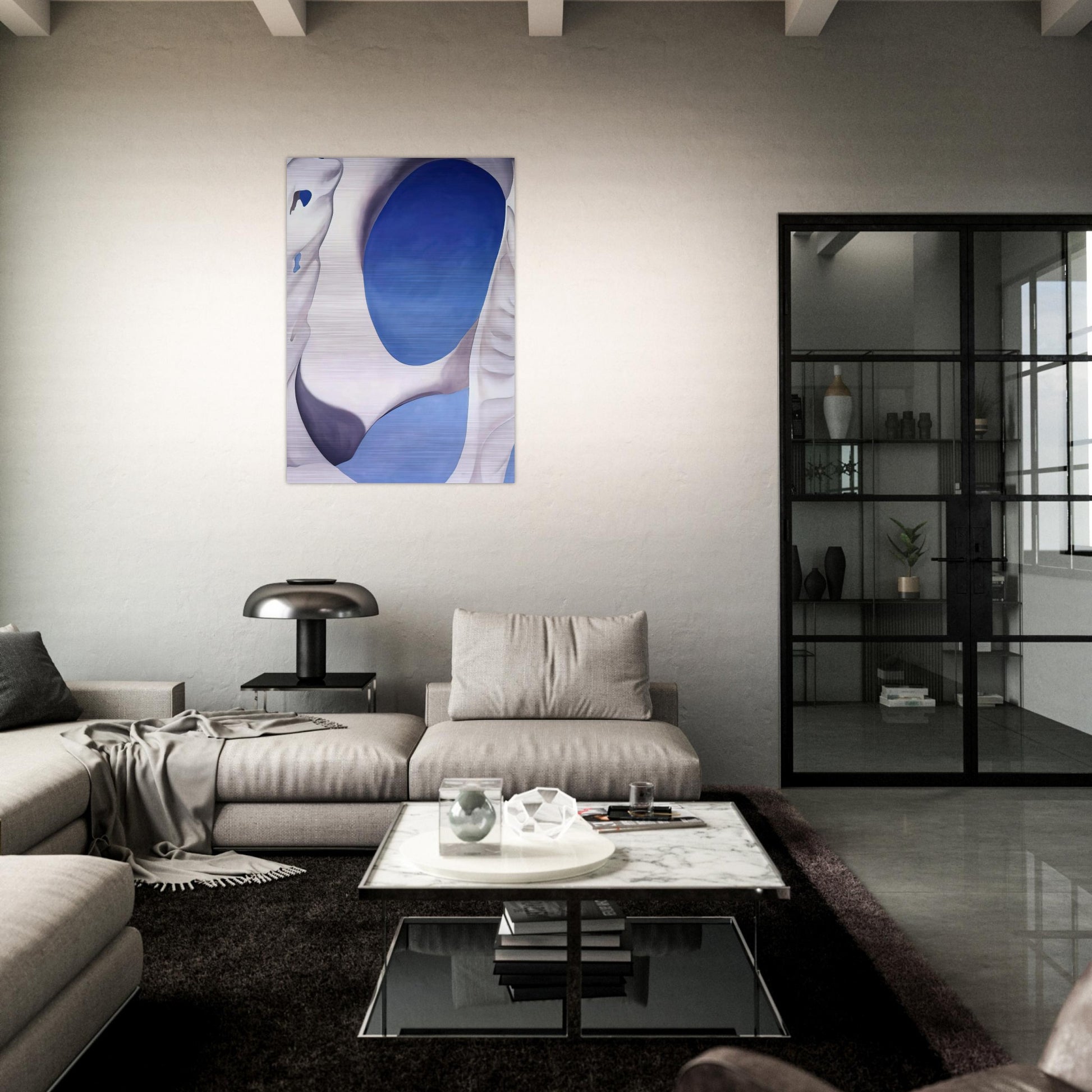Pelvis II - Georgia O'Keeffe Brushed Aluminum Print - 70x100 cm / 28x40 inches | Georgia O'Keeffe Aluminum Print | Georgia O'Keeffe Prints