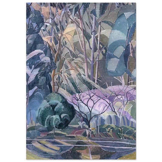 Trees - 1927 - Grace Cossington Smith Brushed Aluminum Print - 70x100 cm / 28x40 inches | Grace Cossington Smith Aluminum Print | Grace Cossington Smith Prints