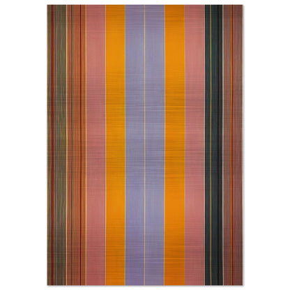 Blue Broad Jump - 1960 - Gene Davis Brushed Aluminum Print - 70x100 cm / 28x40 inches | Gene Davis Aluminum Print | Gene Davis Prints