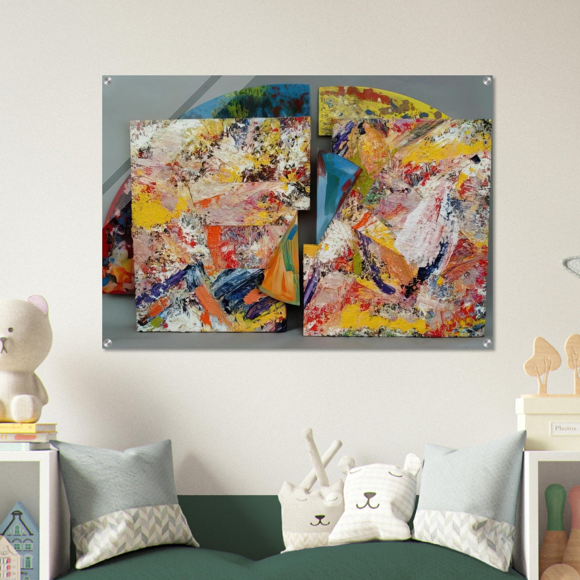 Pearlie - Sam Gilliam Acrylic Print - 70x100 cm / 28x40″ inches | Sam Gilliam Wall Art | Sam Gilliam Prints