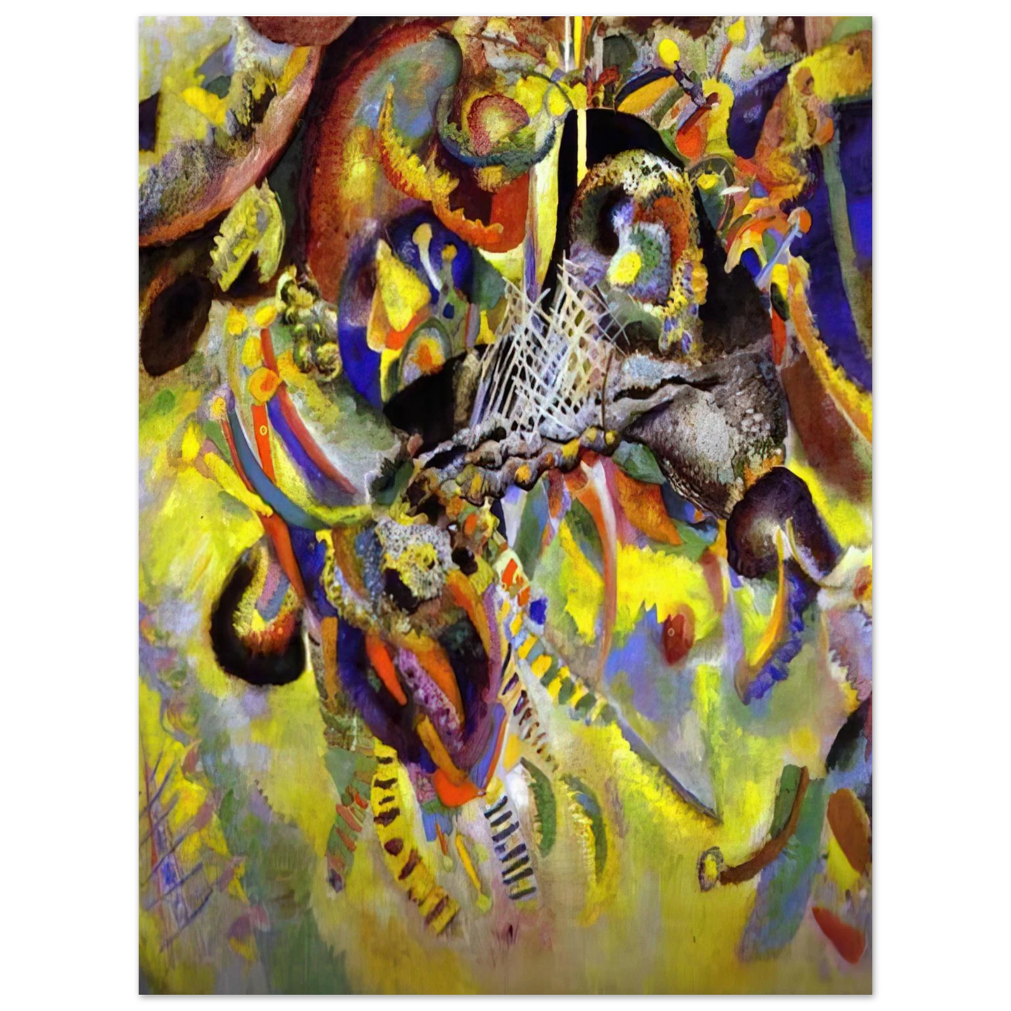 Wassily Kandinsky - FUGUE 1914  75x100 cm / 30x40inches Fine Art Poster