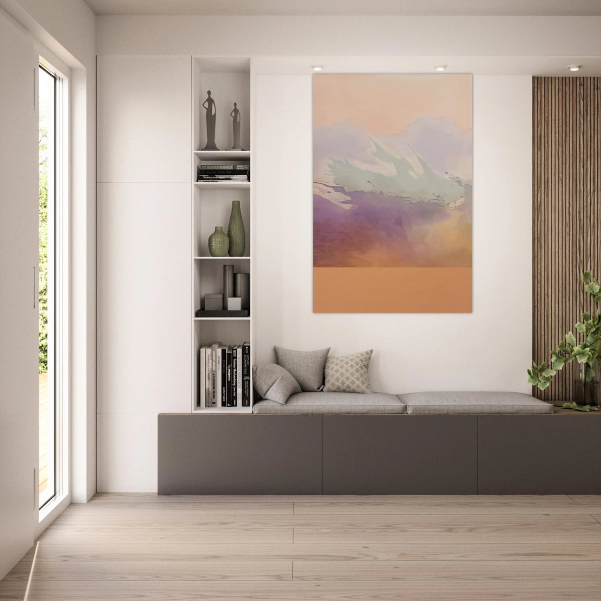 Atlantic - 1969 - Ronnie Landfield Art Prints - 100x150 cm / 40x60″ inches | Ronnie Landfield Poster | Ronnie Landfield Prints