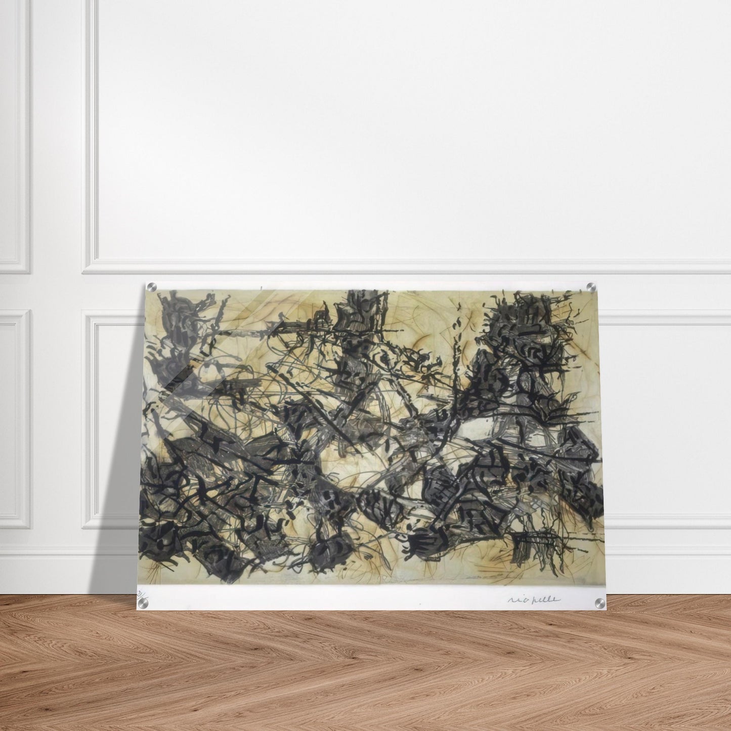 Constructions chimériques - Jean-Paul Riopelle Acrylic Print - 70x100 cm / 28x40″ inches