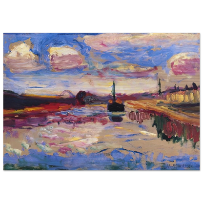 CANAL DU MIDI 1899 - Henri Matisse Brushed Aluminum Print - 70x100 cm / 28x40 inches | Henri Matisse Aluminum Print | Henri Matisse Prints