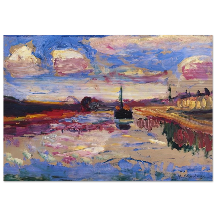 CANAL DU MIDI 1899 - Henri Matisse Brushed Aluminum Print - 70x100 cm / 28x40 inches | Henri Matisse Aluminum Print | Henri Matisse Prints