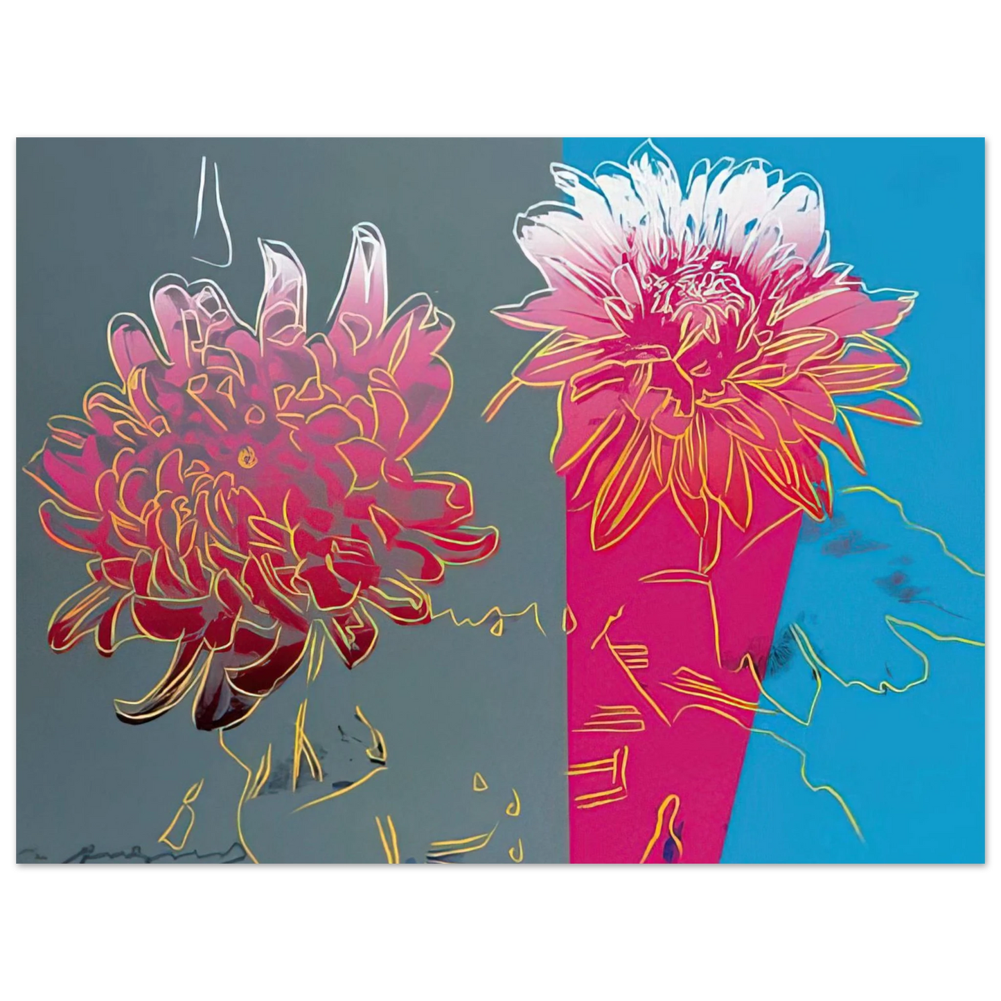 Andy Warhol - Kiku Fine Art Poster