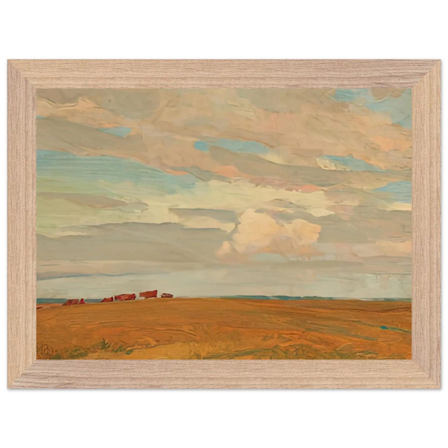 Maynard Dixon - PRAIRIE SAND HILL CAMP MAY 1921 1921 Wall art - 40x50 cm / 16x20 Inches - Premium Wooden Framed Poster With Fine Art Paper - Wood frame