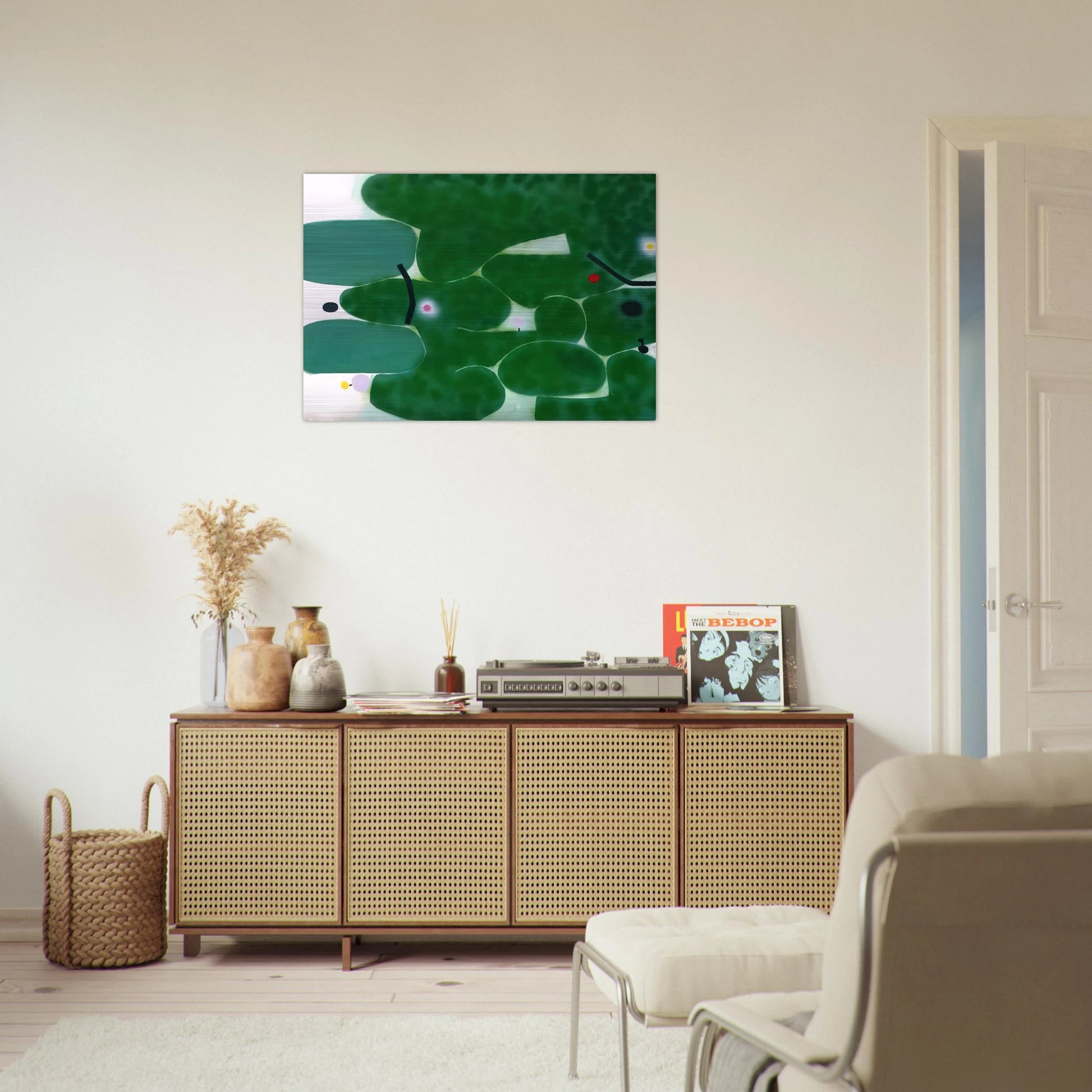 The Green Earth - 1980 - Victor Pasmore Brushed Aluminum Print - 70x100 cm / 28x40 inches | Victor Pasmore Aluminum Print | Victor Pasmore Prints