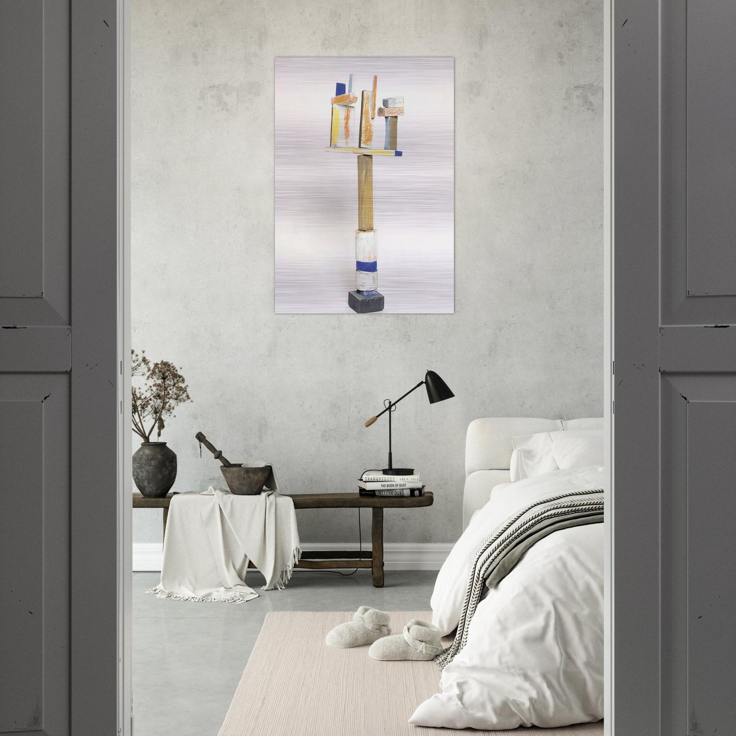 DIVERTIMENTO 1995 1 - Esteban Vicente Brushed Aluminum Print - 70x100 cm / 28x40 inches | Esteban Vicente Aluminum Print | Esteban Vicente Prints