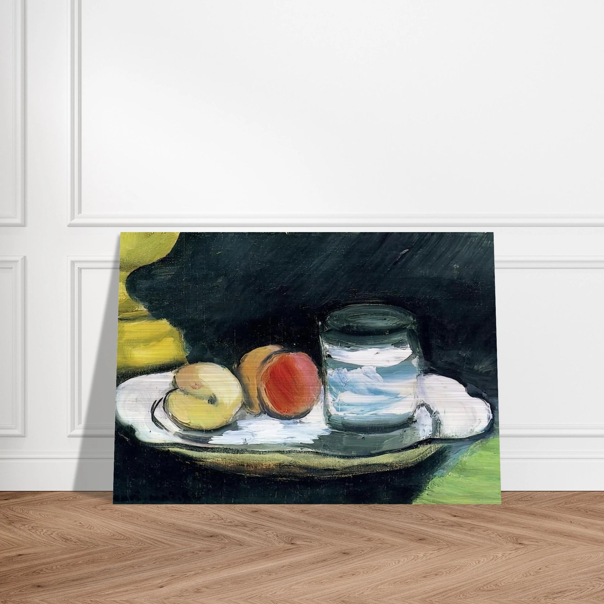 STILL LIFE PEACHES AND GLASS 1916 - Henri Matisse Brushed Aluminum Print - 70x100 cm / 28x40 inches | Henri Matisse Aluminum Print | Henri Matisse Prints