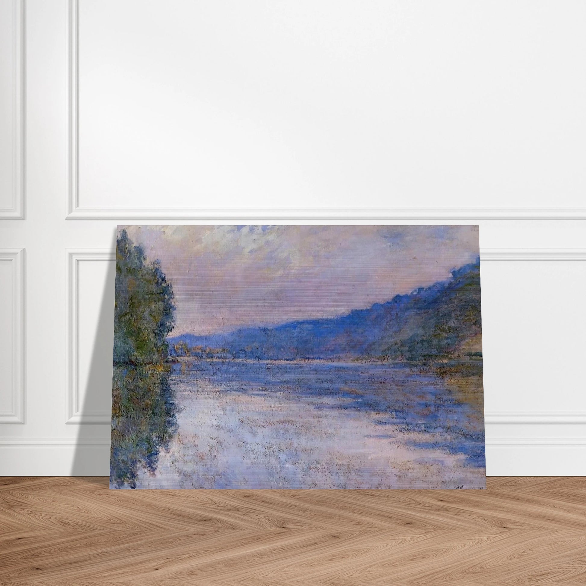 The Seine at Port-Villez - claude monet Brushed Aluminum Print - 70x100 cm / 28x40 inches | claude monet Aluminum Print | claude monet Prints