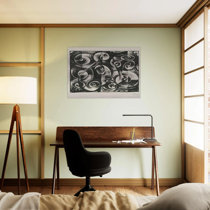 Linienrhythmus - 1919 - Johannes Itten Brushed Aluminum Print - 70x100 cm / 28x40 inches | Johannes Itten Aluminum Print | Johannes Itten Prints
