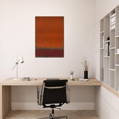 Ochre and Red on Red - 1962 - Mark Rothko Brushed Aluminum Print - 70x100 cm / 28x40 inches | Mark Rothko Aluminum Print | Mark Rothko Prints