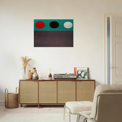 Loominé"""g #2 - 1969 - Adolph Gottlieb Brushed Aluminum Print - 70x100 cm / 28x40 inches | Adolph Gottlieb Aluminum Print | Adolph Gottlieb Prints