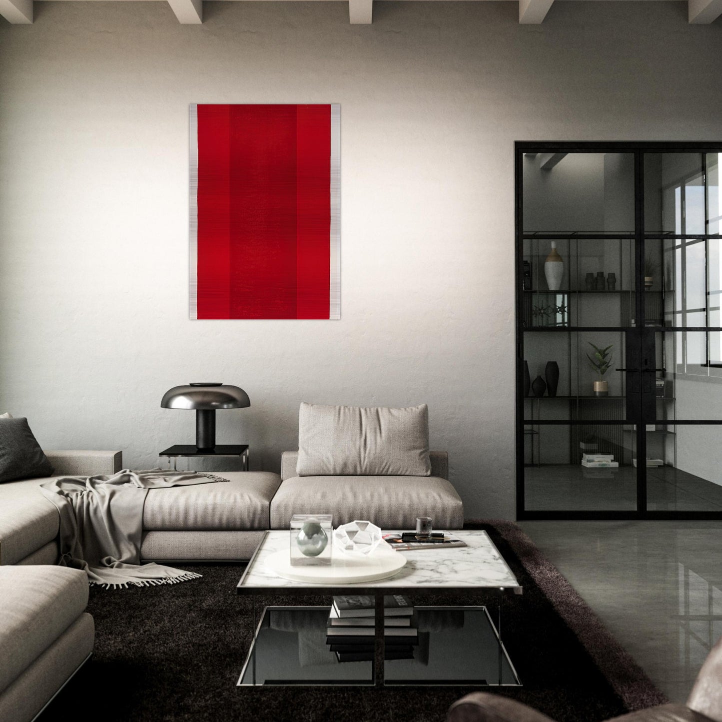Canto XV - Barnett Newman Brushed Aluminum Print - 70x100 cm / 28x40 inches | Barnett Newman Aluminum Print | Barnett Newman Prints