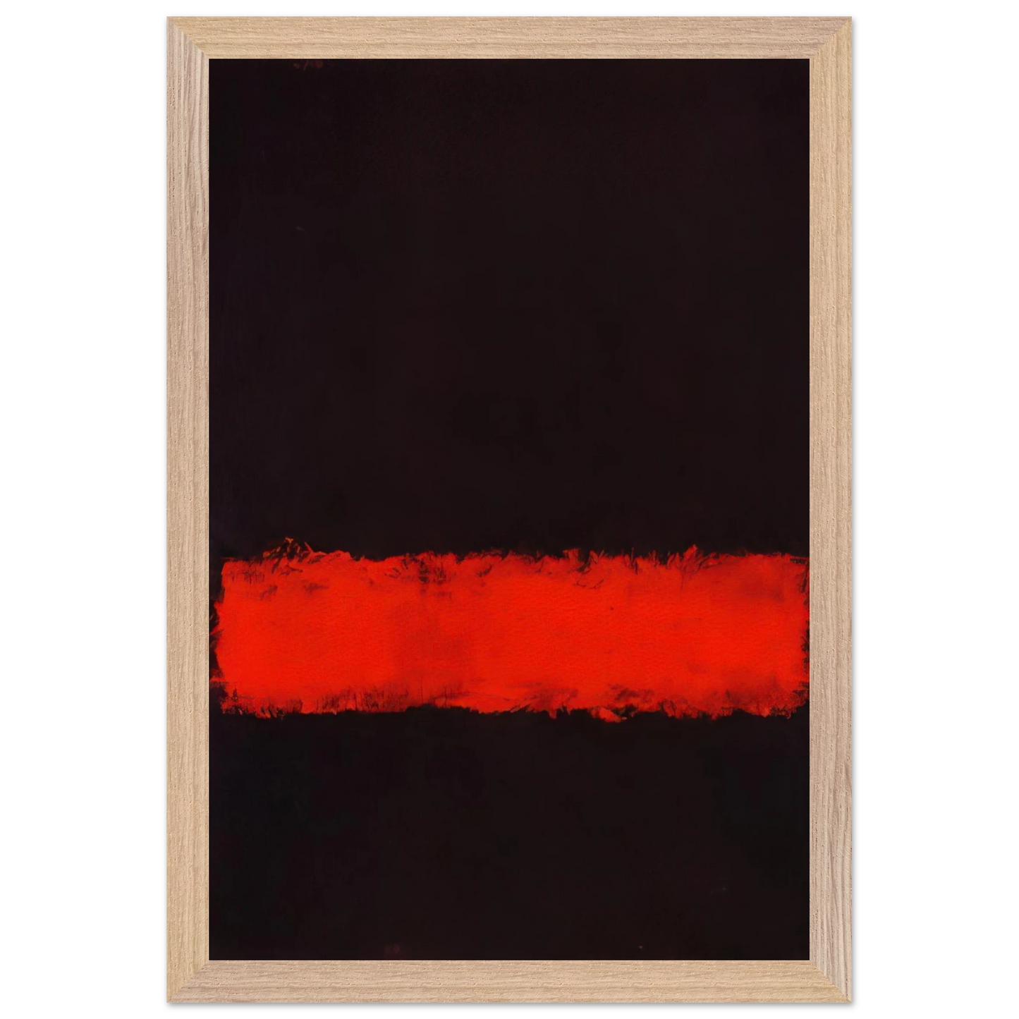 Mark Rothko - Black, Red and Black - 1968 Wall Art - 30x40 cm / 12x16 inches - Premium Wooden Framed Poster With Fine Art Paper-canvas - Wood frame
