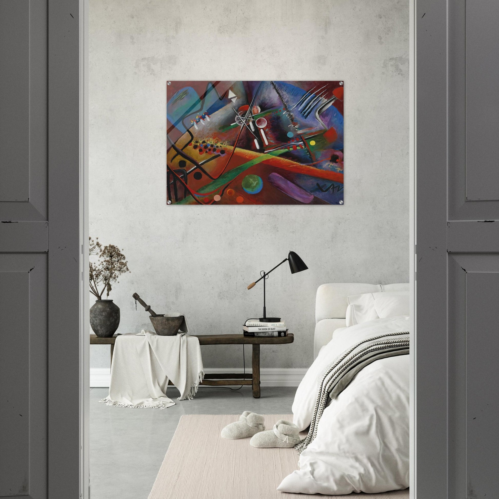 CON ROSO 1918 - Rudolf Bauer Acrylic Print - 70x100 cm / 28x40″ inches