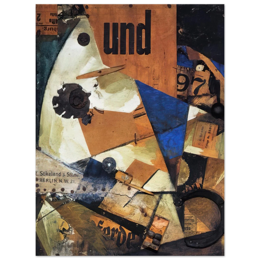 Kurt Schwitters - THE AND PICTURE 1919  75x100 cm / 30x40inches Fine Art Poster