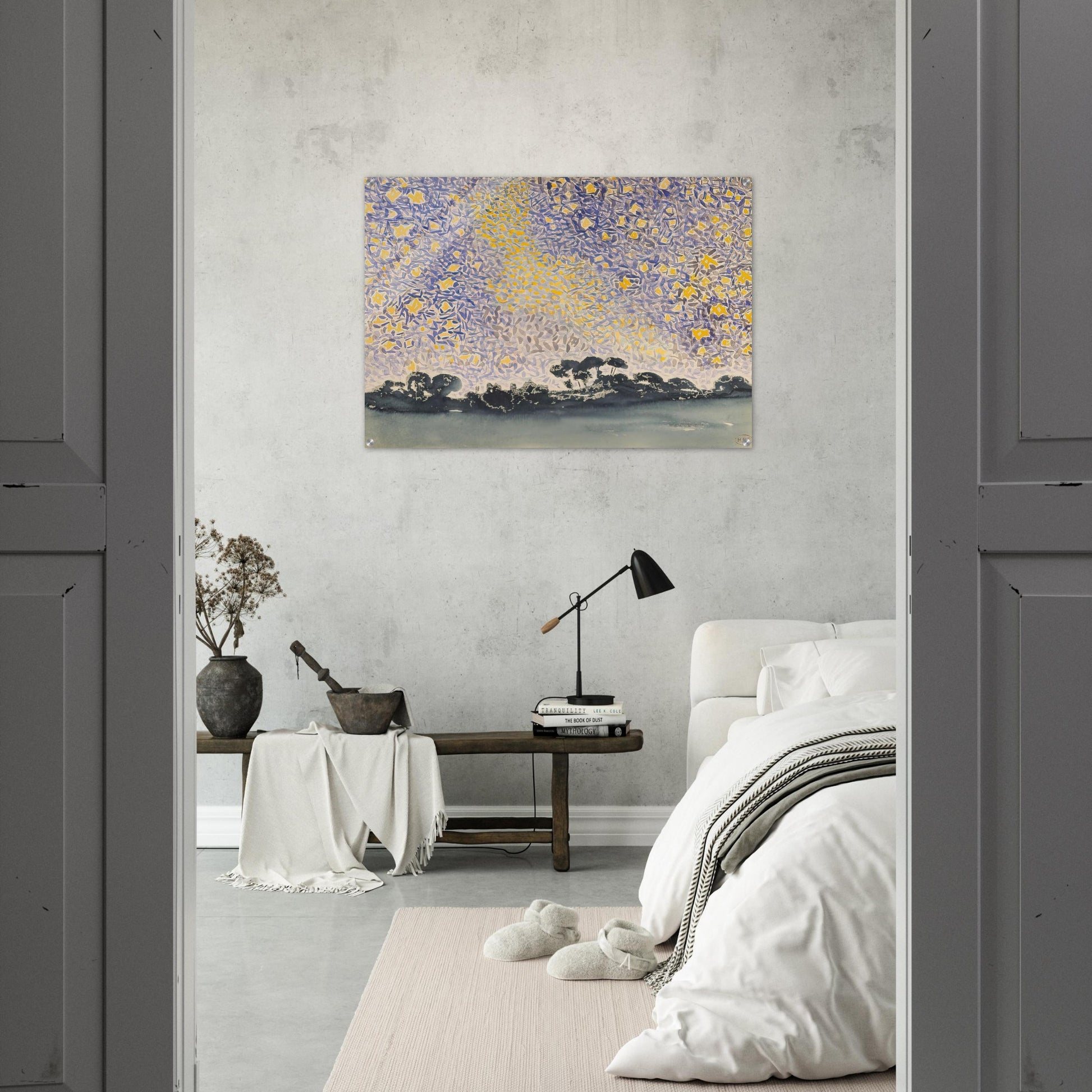 Landscape with Stars - Henri-Edmond Cross Acrylic Print - 70x100 cm / 28x40″ inches