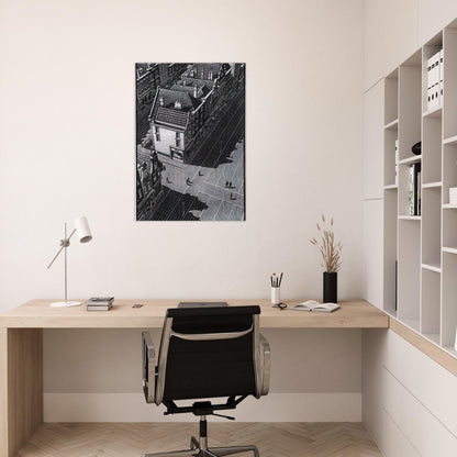 DELFT - MC Escher Brushed Aluminum Print - 70x100 cm / 28x40 inches | MC Escher Aluminum Print | MC Escher Prints | Maurits Cornelis Escher Prints